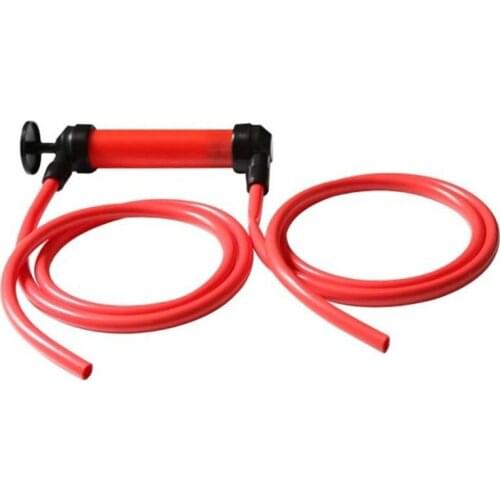 N0HF Portable Manual Oil Pump Siphon Tube Car Hose Fuel Gas Extractor Transfer Sucker Inflatable Pump Tool