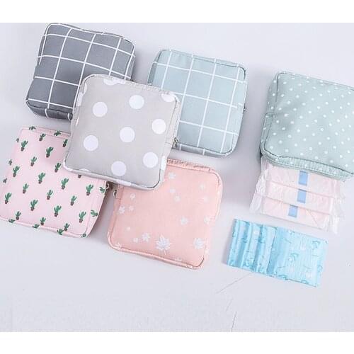 New Sanitary Towel Napkin Pad Tampon Purse Holder Case Bag Organizer Pouch Girls Feminine Hygiene Portable Mini Bag Storage Bags