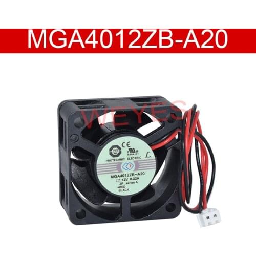 Original MGA4012ZB-A20 40*40*20 12V 0.22A 2 line Yongli ultra quiet cooling fan