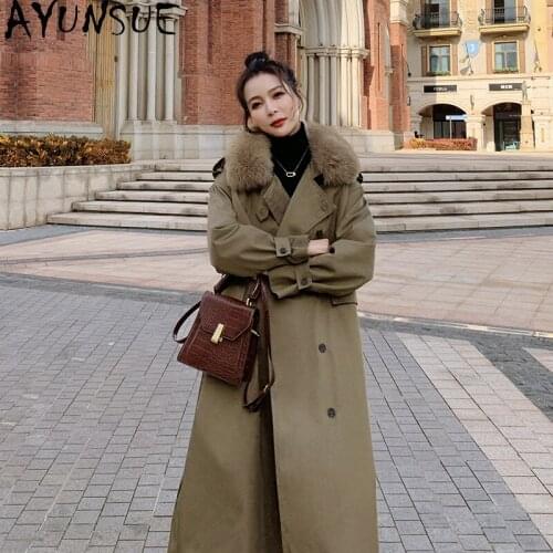 AYUNSUE Winter Coat Women Autumn 2021 Female Jacket Feminine Coats Long Parkas Ladies Jacket Korean Style Jaqueta Feminina Gxy76