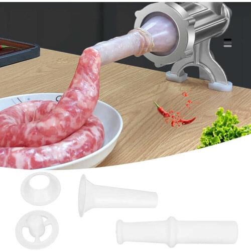 Food Pusher+Sausage Filling Nozzle+Kubbe Attachment for 7# Meat Grinder Part Universal Kitchen Meat Grinding Machine Accessories