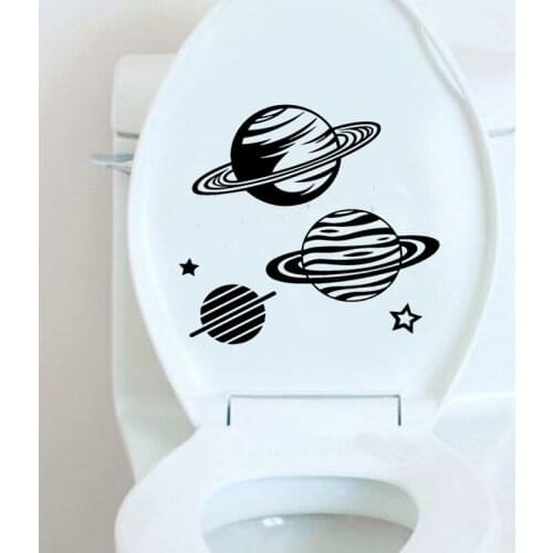 Planets Star Home Decor Wall Stickers Toilet Decals Vinyl 6WS0311