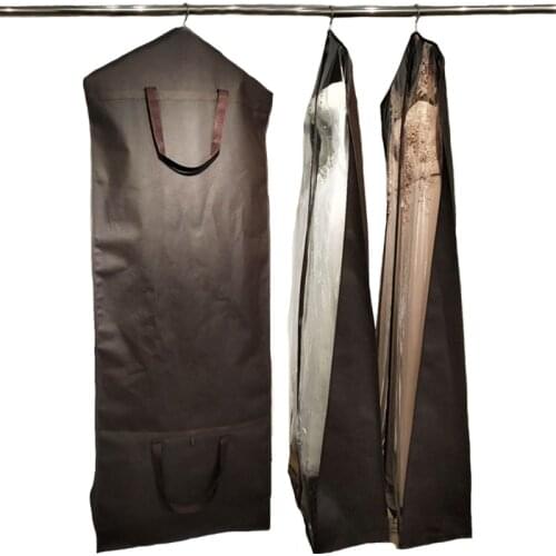 Bridal Gown Garment Bags For Long Wedding Dresses Gusseted Large Travel Garment Cover Travel Storage Bags for Prom Evening Gowns