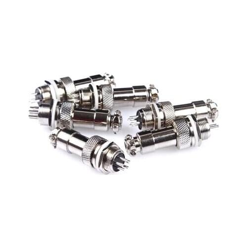 1pc GX12 12mm 2/3/4/5/6/7Pins Industrial Power Panel Female and Male Connector Aviation Plug and Socket