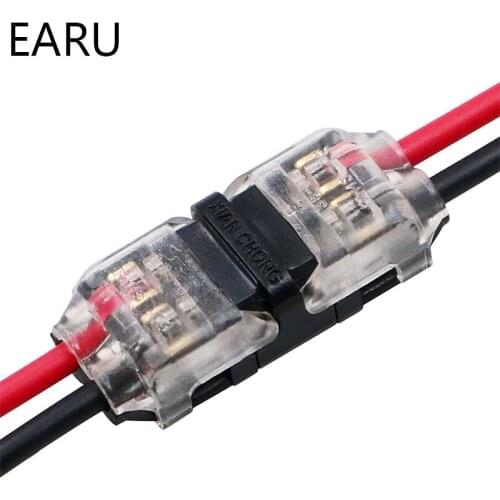 5 Pcs 2pin Spring Connector Wire With No Welding No Screws Quick Connector Cable Clamp Terminal Block 2 Way Easy For Led Strip