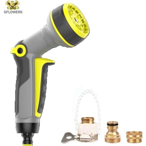 Spray Lawn High Pressure Water Gun For Garden Washing Car Durable Hand-held Tools Watering Multi-function For 10 Spray Modes