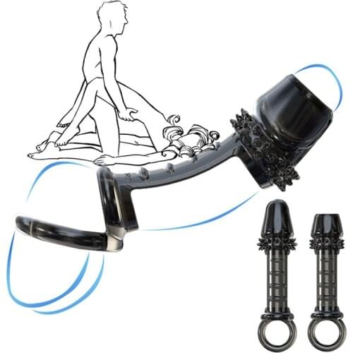 Adult Sex Products Penis Sleeve Ring Reusable Condom Delay Ejaculation Enlargement Condom Sex Toys For Men Prostate Massager