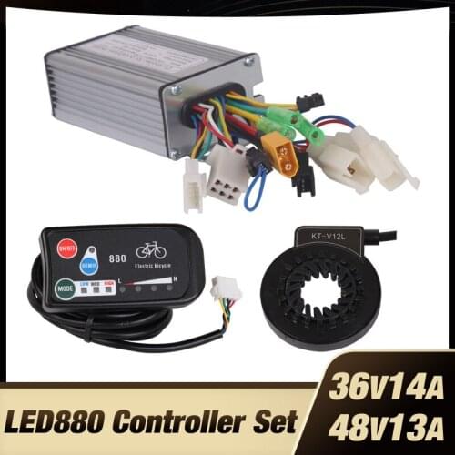 36V 250W 48V 350W Controller LED LED880 display Meter PAS Set E-bike Conversion kit Dual Mode Hall Sensor and Hall Sensorless