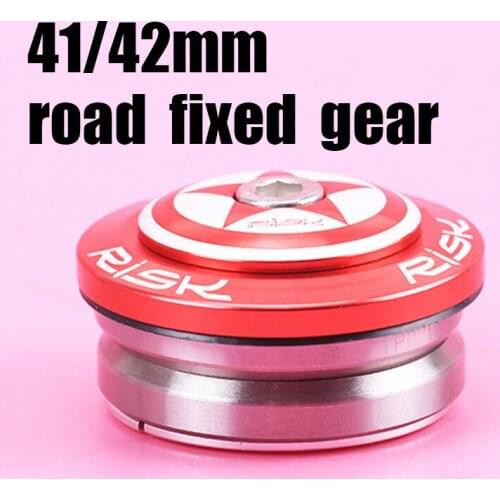 Bike Bearing Headset RISK 41/42mm Lightweight Bicycle Headset Built-in All Hidden Mountain for 28.6mm Straight Fork free shiping