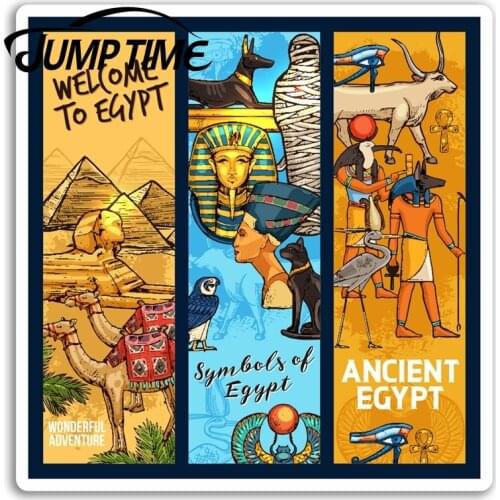 Jump Time for Ancient Egypt Vinyl Stickers Travel Fun Sticker Laptop Luggage Waterproof Accessories Bumper Car Decal