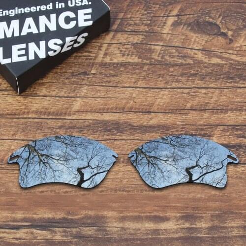 ToughAsNails Polarized Replacement Lenses for Oakley Fast Jacket XL Sunglasses Metallic Silver (Lens Only)