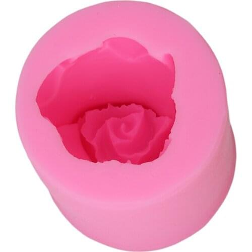 1PC 3D Rose Flower Form Cake Silicone Molds Cookie Cutter Soap Fondant Confeitaria Moulds Kitchen Pastry Cake Decorating Tools