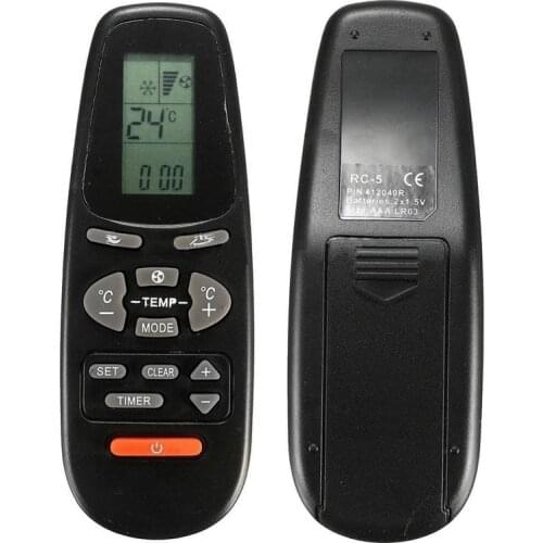 1pcs New ABS Material Remote Control Controler Replacement Air conditioner for Electra RC 5 115 x 40 x 22mm