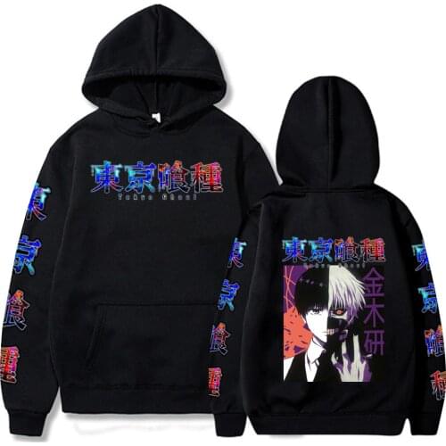2021 Anime Tokyo Ghoul Kaneki Ken Printed Hoodie Unisex Sweatshirt Long Sleeve Pullover Casual Tops