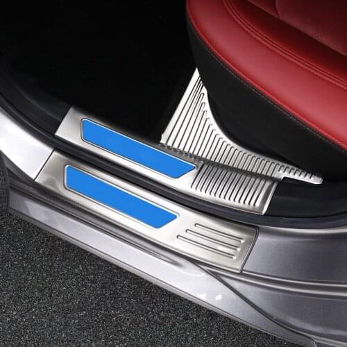 8pcs for changan EADO plus 2021 welcome pedal stainless steel Threshold bar Guard board Decorative cover