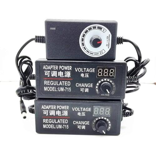 Power Supply Adapter Adjustable AC to DC 220V To 3V 6V 9V 12V 24V Power Supply 3 12 24 V Lighting Transformers Display Screen