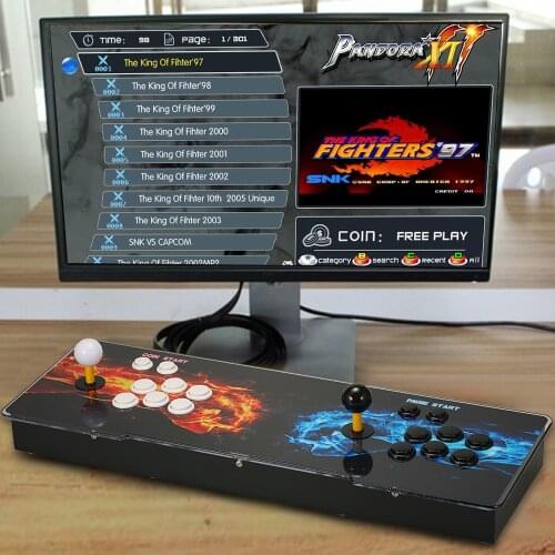 3003 in 1 Arcade Console 2 Player Control Joystick Arcade Buttons HD VGA Output USB Two Fists Pattern for PC TV Laptop Projector