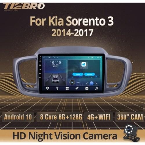 2DIN Android 10 Car Radio For Kia Sorento 3 2014-2017 GPS Navigation Stereo Receiver Car Audio Stereo Player DSP Auto Radio IGO