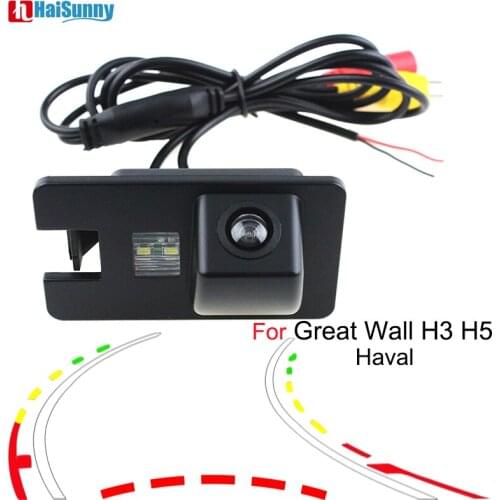 Car Parking Assist Reversing Backup Rear View Camera HD CCD Dynamic Trajectory Line Night Vsion For Great Wall Hover H3 H5 Haval