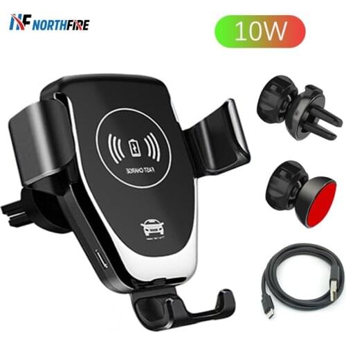 NORTHFIRE Car Qi Wireless Charger For iPhone 11/11 Pro Max X/XS Max XR Car Phone Holder Fast Wirless Charging Air Vent Mount