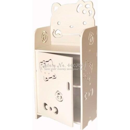 Childrens Cartoon Bedside Table Boys & Girls Creative Modern Minimalist Bedroom Nightstand Multi-layer Storage Cabinet Shelf