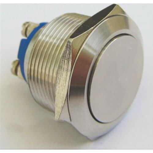 ELEWIND 22mm flat button with screw terminal push button switch(PM221F-10/S,CE,ROHS)