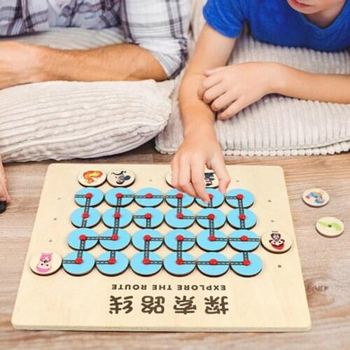 Explore Route Toy Educational Concentration Training Wood Kids Early Education Toy for Children Kids Early Education Toy for Chi