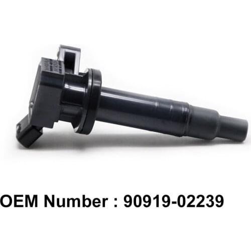 COWTOTAL Ignition Coil 9091902239 for Toyota Corolla Chevrolet Pontiac 90919-02262 90080-19015 90080-19019 UF247 ( Pack of 4 )