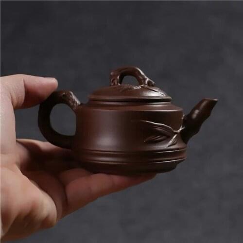 Creative Purple Clay Yixing Teapot Traditional Chinese Tea Set Oolong Tea Pot Portable Travel Tea Set Handmade Kung Fu Kettle