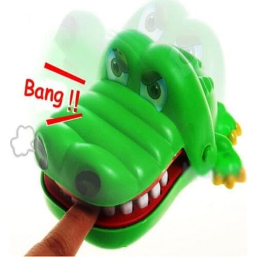 Hot Sale New Creative Small Size Crocodile Mouth Dentist Bite Finger Game Funny Gags Toy For Kids Play Fun
