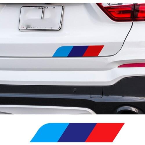 M 3 Color Side Skirt Sticker Rear Trunk Sticker For BMW All Model X1 X3 X5 E46 E39 E90 E36 E60 F10 F30