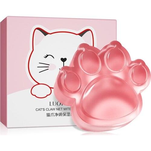 Cat Claw Cleansing Soap Remove Mites Moisturizing Jelly Bathe Soap Foam Rich Delicate Gentle Moisturizing Body Care