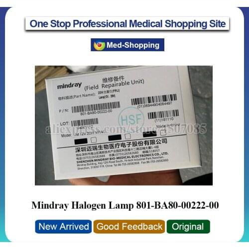 New and Original Mindray BS300 BS320 BS400 BS420 CLC720 BS480 BS490 Biochemistry Analyzer Halogen Lamp 12V 20W 801-BA80-00222-00