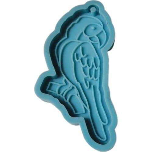 Birds Animal Keychain Epoxy Resin Mold Necklace Pendant DIY Craft Silicone Mould A0NF