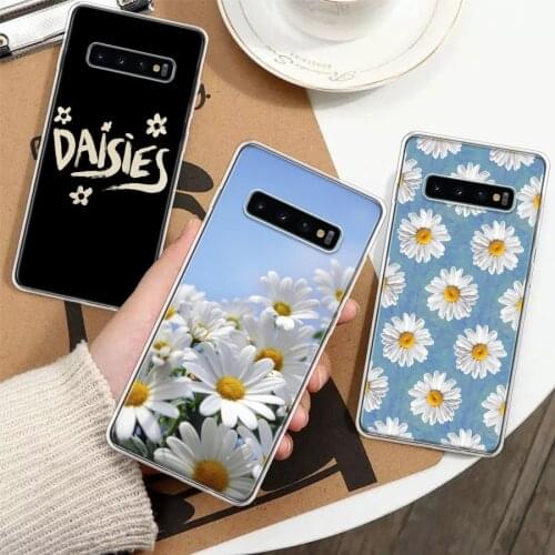 Daisy Daisies Art Floral Silicon Phone Case For Samsung Galaxy A51 A71 A70 A50 A40 A30 A20E A10S A01 A21 A6 A7 A8 A9 Plus + Cove