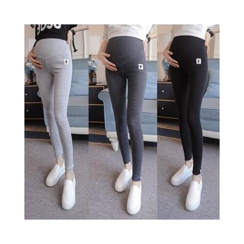 Maternity Warm Trousers For Pregnant Women Pregnant Pants Pregnancy Clothes Spring Autumn Abdomen Pants Stretch 9 Points Pants