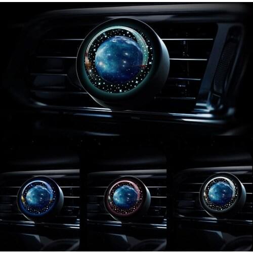 Creative Cartoon Car Perfume Pet Planet Car Air Freshener Cute Vent Clip Chargeable Car Fragrance Car Accessories Interior