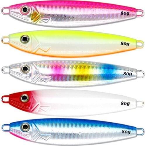 Japan 1pc 40g/60g/80g/100g slow jig lead fish lead jig knife jig super good quality
