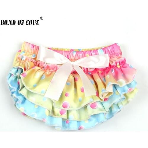 Baby Clothes Newborn Photography Ruffle Bloomers Colored dots Shorts Summer Bottom Pants Nappy Covers tutu Skirts