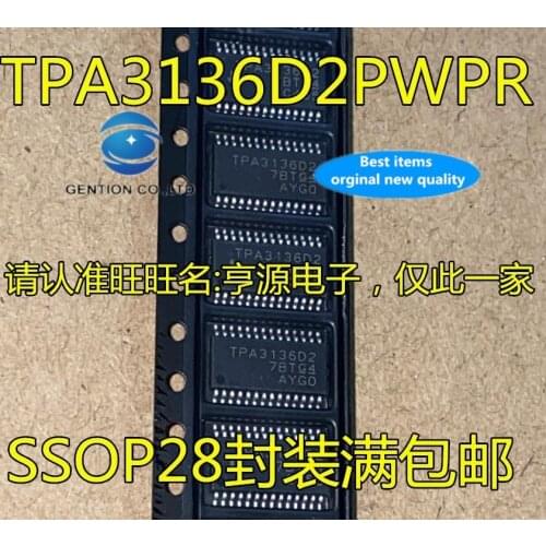 10PCS TPA3136 TPA3136D2PWPR TPA3136D2 TSSOP28 audio amplifier in stock 100% new and original
