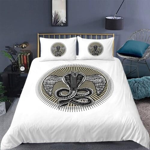 3D Bohemian Duvet Set Bedding Set Quilt Comforther Cover Pillow Shams Full Double Single King Queen Size Design White Bedclothes