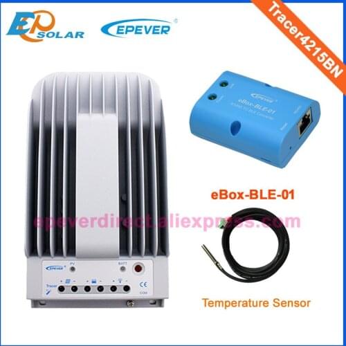 40A charger mppt controller solar panel 12V 520W home system bluetooth eBOX temperature sensor Tracer4215BN 12V/24V auto