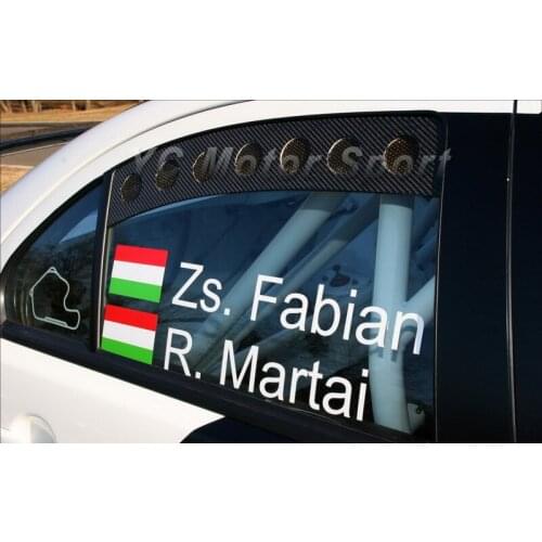 Car Accessories Carbon Fiber Rear Window Vents 2pcs Fit For 2008-2012 Lancer Evolution EVO X 10 Rear Window Vent Trim