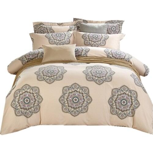 Noble bedding set 4pcs 100% cotton duvet quilt covers bed sheet bedclothes coverlet bedcover king queen size