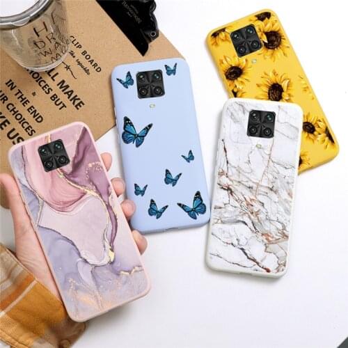 For Xiaomi Redmi Note 9 Pro Capa Flower Cartoon Animal Cow Funda Cute Love Heart Marble Cover redmi note 9 pro 6.67" TPU Silicon