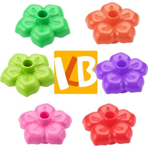 Farm Plant Model Blocks Tree Stone Flower Pot Stump Grass Accessories Compatible with Brick Big Building Blocks Children Toy