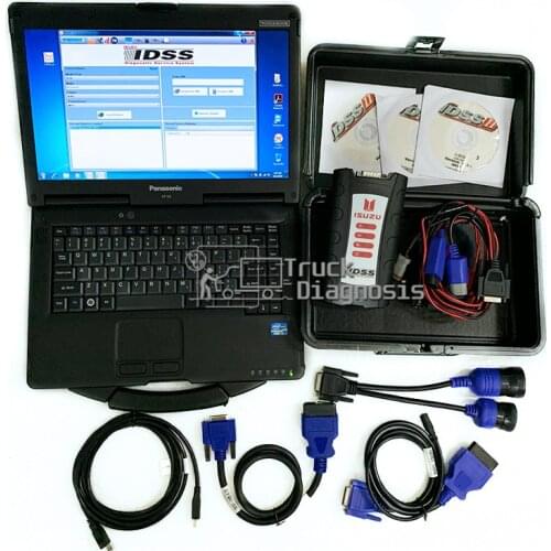 Diesel engine Truck excavator diagnostic tool for ISUZU IDSS III for for Isuzu IDSS for ISUZU EURO5 EURO6 Diagnosis+CF52 Laptop