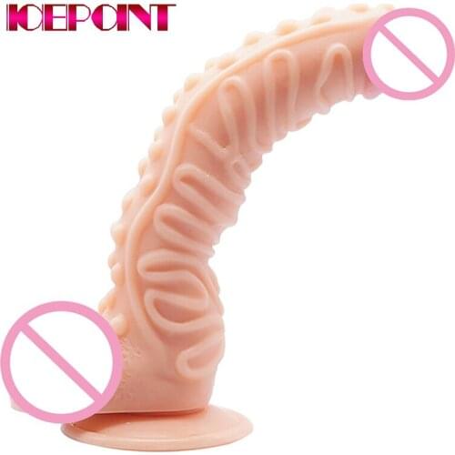 27*5cm Animal Dinosaur Dildo S Shape Beads Fake Big Long Penis with Suction Cup Sex Toys for Women Anal Massage Adult Sex Shop