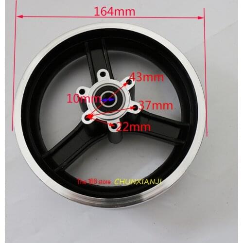 Good quality 10 inch Electric scooter wheel hub 10 inch aluminum alloy wheel rims 10x2 10x2.125 10x2.50 10x2.25 tires rims