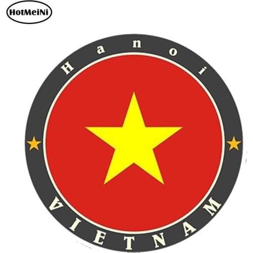 HotMeiNi 13cm x 13cm Car Styling Car Sticker Vietnam Vinyl Sticker Laptop Travel Luggage Decal Waterproof Car Accessories